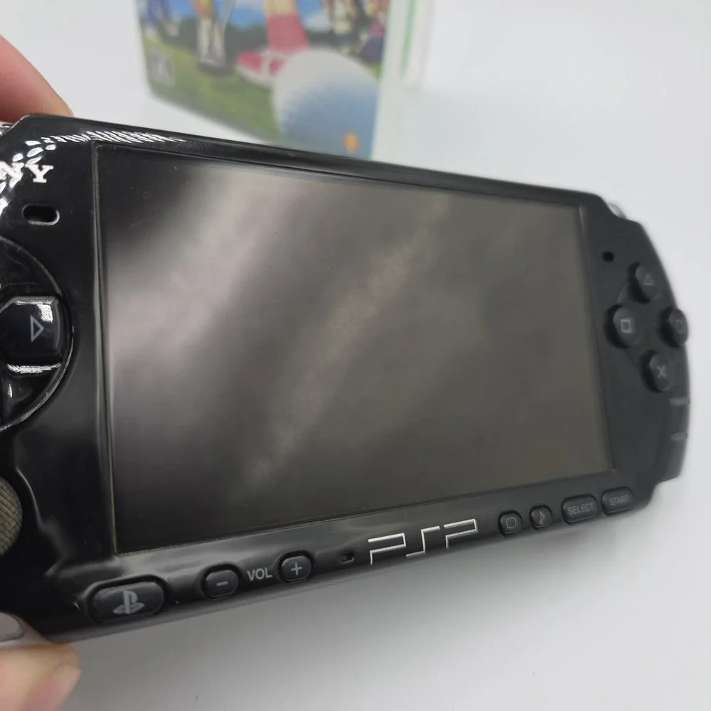 Sony PSP-3000 Black Japan Import Console Tested Reads UMD No Battery + Game